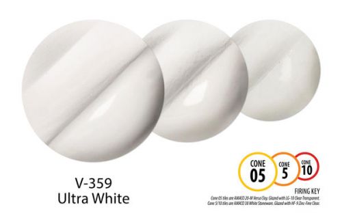 AMACO Velvet Underglaze V-359 - Ultra White - 1 pint